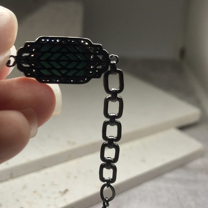 S925純銀鍍黑墨玉手鍊(現貨1)·JOJE·純銀飾品·純銀手鍊·純銀手環