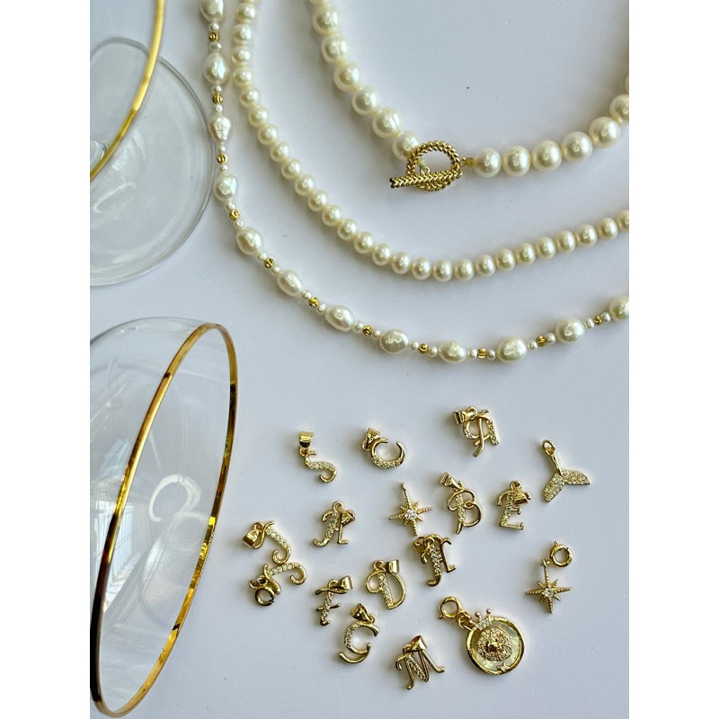 【客製】客製化英文字母吊墜·JOJE·客製飾品·客製吊墜·包金吊墜·水鑽吊墜·加價購