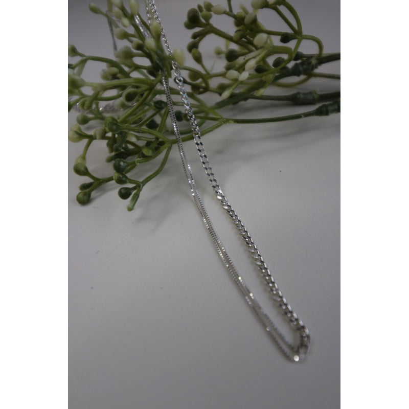 S925純銀交錯古巴項鍊(現貨)·JOJE·純銀項鍊·純銀飾品·古巴鏈