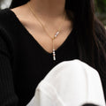 【手作設計】Sweet Pea · 交錯白紫珍珠項鍊(現貨)·JOJE·珍珠飾品·手作項鍊·客製項鍊