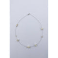 【手作設計】Pearly Snow · 錯落珍珠鋼絲線項鍊(現貨)·JOJE·珍珠飾品·手作項鍊·客製項鍊