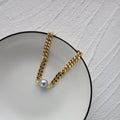 【手作設計】Blue Akoya bracelet ·天然真多麻巴洛克古巴手鍊(金/銀)(現貨)·JOJE·珍珠手鍊