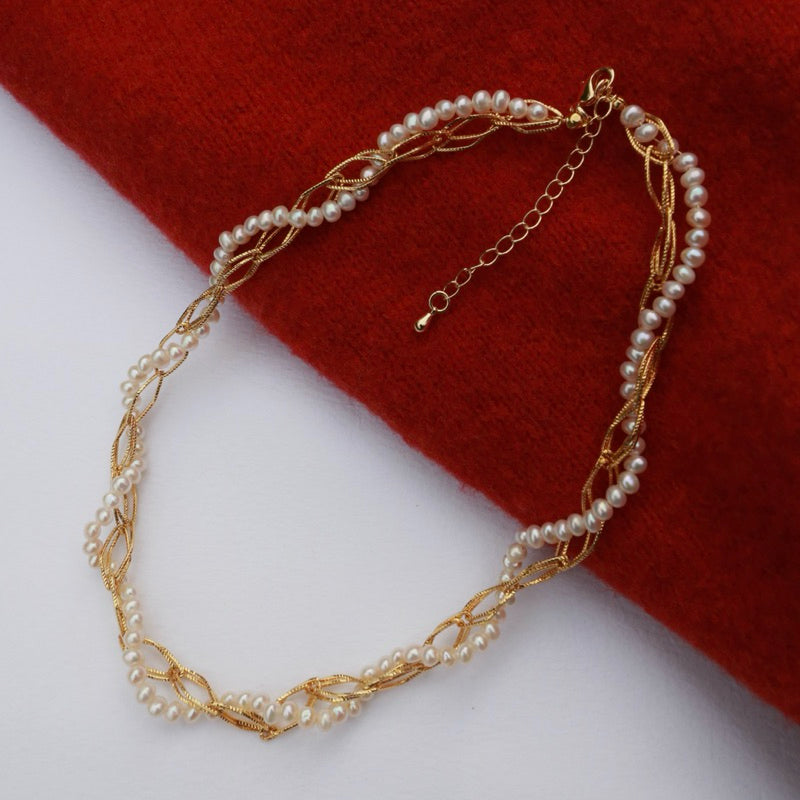 【手作設計】Camille · 纏繞珍珠項鍊(現貨)·JOJE·珍珠飾品·手作項鍊·客製項鍊