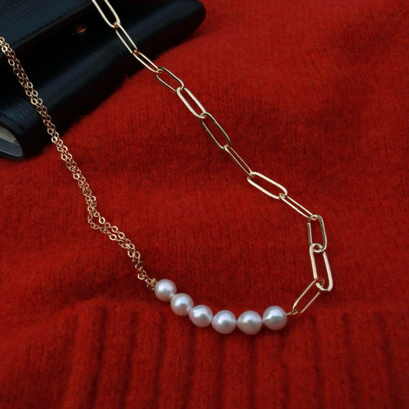 【手作設計】Diane · 微笑珍珠項鍊·JOJE·珍珠飾品·手作項鍊·客製項鍊