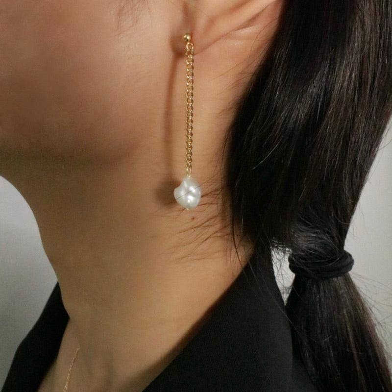 【手作設計】chandelier · S925純銀垂墜珍珠耳環(現貨)·JOJE·珍珠飾品·手作耳環·客製耳環