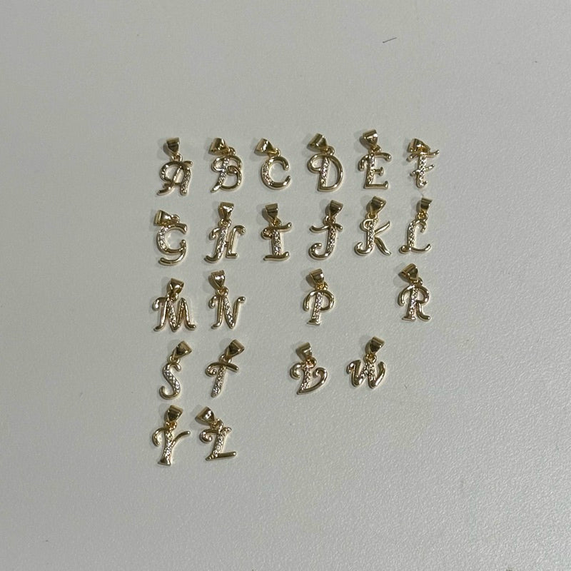 【客製】客製化英文字母吊墜·JOJE·客製飾品·客製吊墜·包金吊墜·水鑽吊墜·加價購