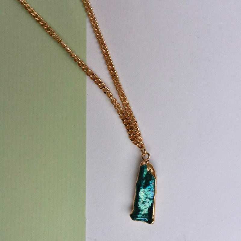 【手作設計】Iridescence · 孔雀色天然巴洛克珍珠項鍊(現貨)·珍珠飾品·手作項鍊·客製項鍊