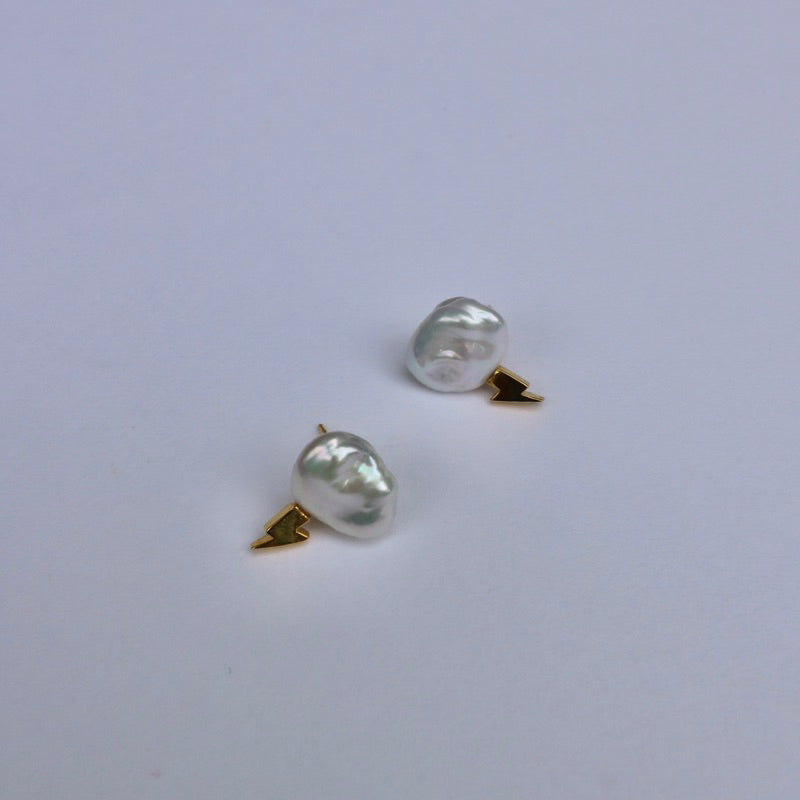 1·S925純銀閃電珍珠套組(可拆買)(現貨)·JOJE·純銀飾品