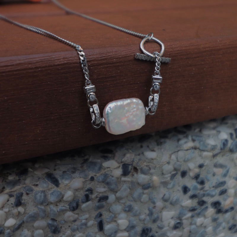 【手作設計】Twinkling Courage·S925純銀珍珠項鍊(金/銀)(現貨)·JOJE·手作飾品