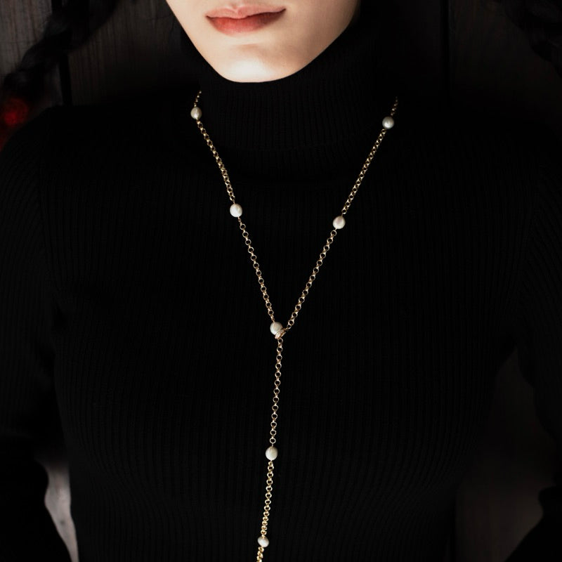 【手作設計】Jocelyn · 一鍊多戴巴洛克珍珠毛衣鍊(現貨)·JOJE·珍珠飾品·手作項鍊·客製項鍊