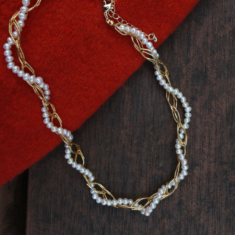 【手作設計】Camille · 纏繞珍珠項鍊(現貨)·JOJE·珍珠飾品·手作項鍊·客製項鍊