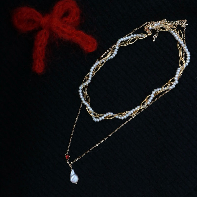 【手作設計】Camille · 纏繞珍珠項鍊(現貨)·JOJE·珍珠飾品·手作項鍊·客製項鍊