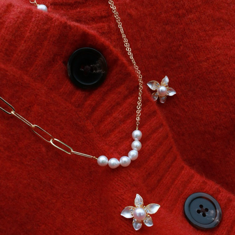 【手作設計】Diane · 微笑珍珠項鍊·JOJE·珍珠飾品·手作項鍊·客製項鍊