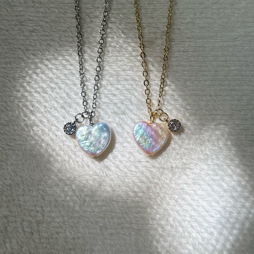 【情人節組合禮】天然愛心珍珠項鍊+Elara戒指·手作項鍊·客製項鍊·手作設計·情人節禮物